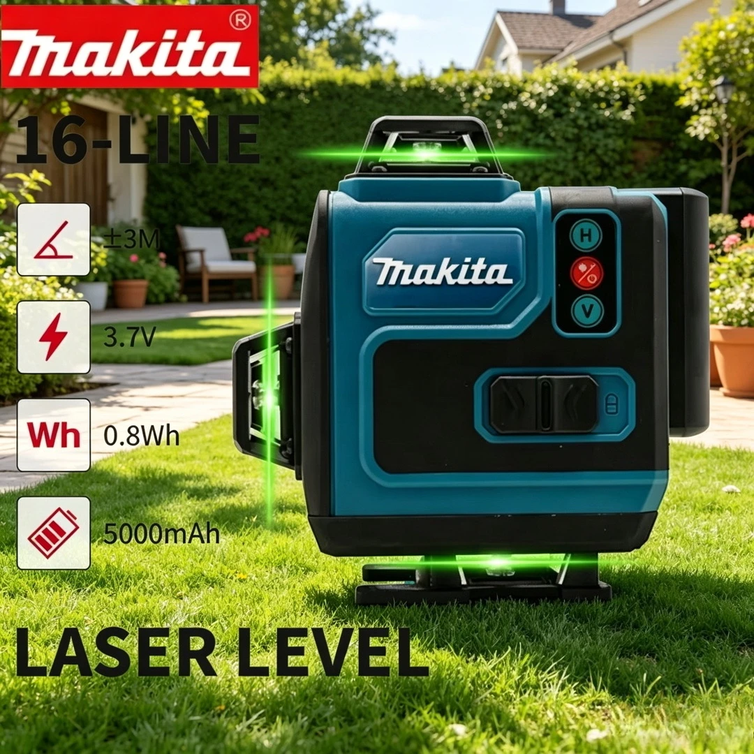 Power Tools Green - Makita 3D-4D 16 Çizgili Yüksek Hassasiyetli