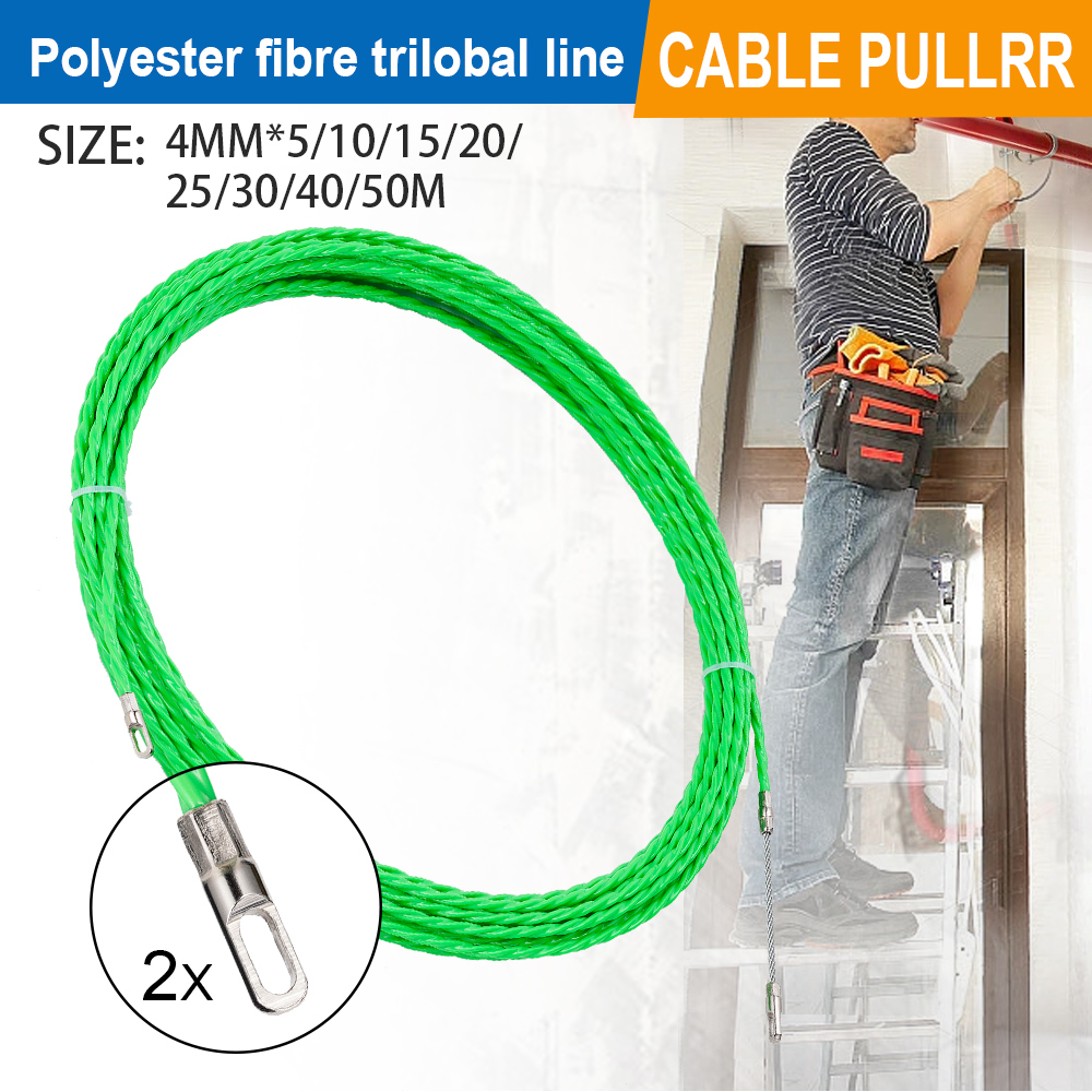 Power Tools Green Color - 4MM Fiberglas Balık Bandı Kablo Çekici