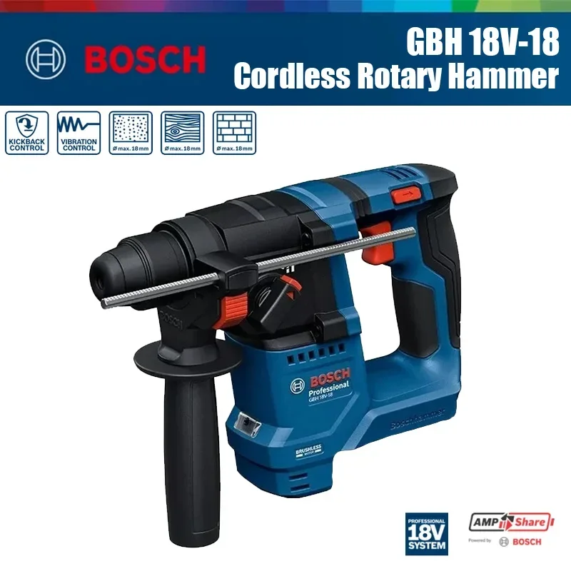 Impact Driver Cordless - Bosch GBH 18V-18 Akülü Darbeli Matkap