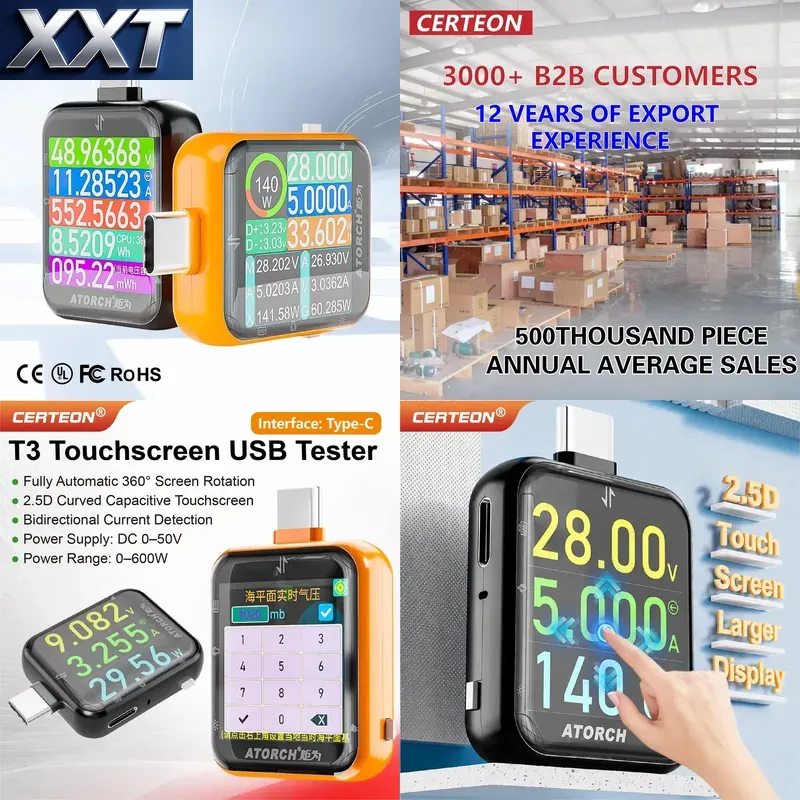 Power Tools Voltage - XXT T3 USB C Güç Ölçer