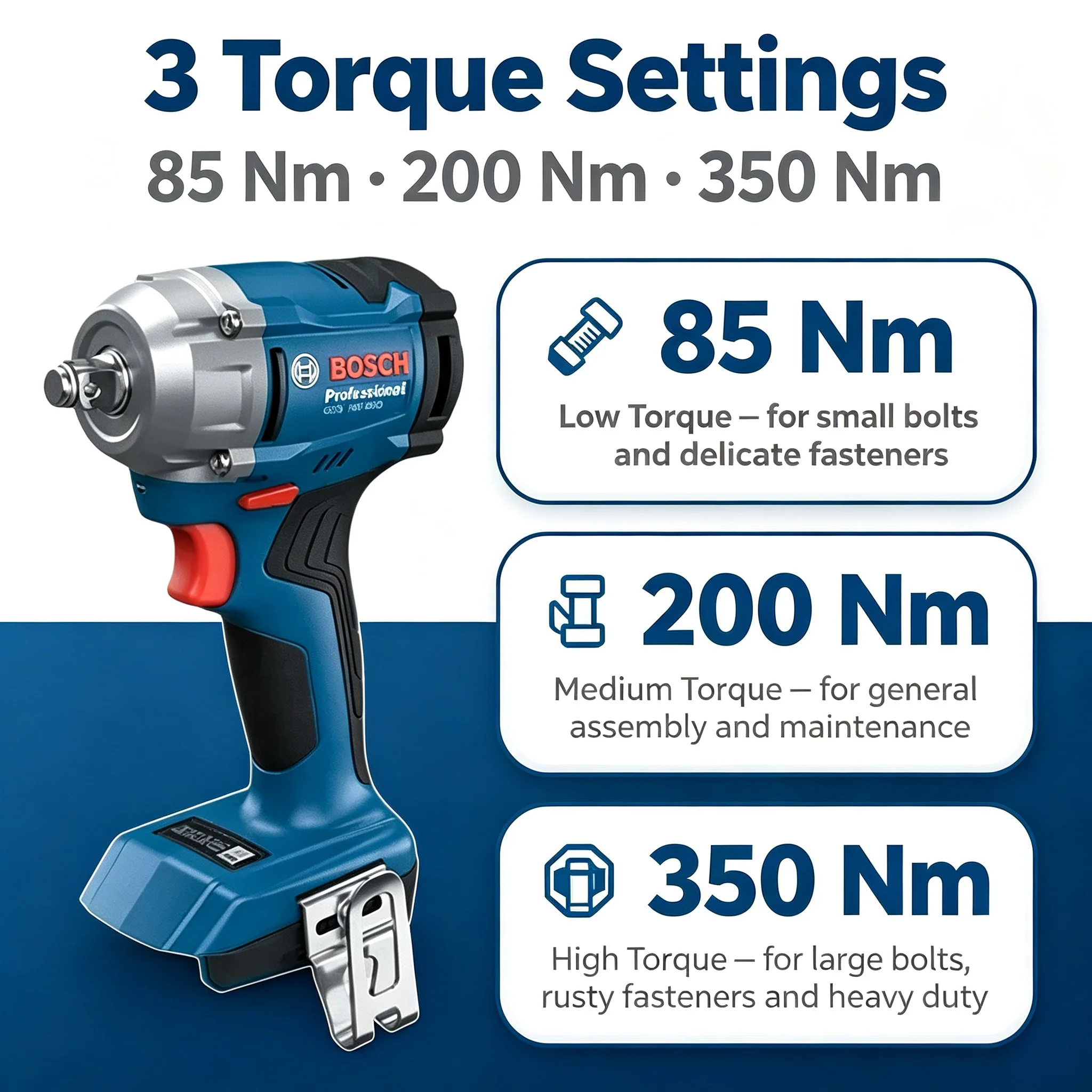 Impact Driver Cordless - Bosch Professional GDS 18V-350 Akülü Darbeli