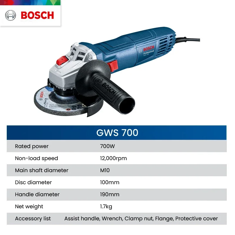Bosch GWS 700 Kablolu Açı Taşl - Power Tools Usa incelemesi ve fiyatı