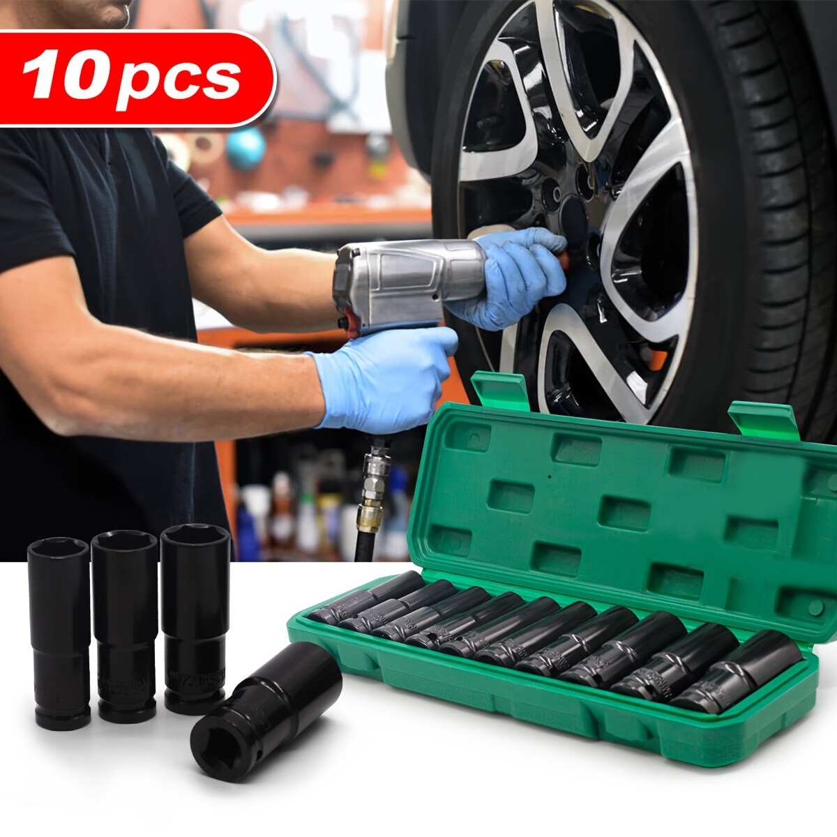 10 adet 1/2 inç 8-24mm güç sok - Power Tools Tool Box incelemesi ve fiyatı